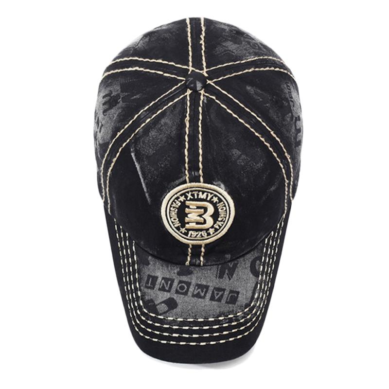 Vintage Men Baseball Cap Spring Summer Embroidery Cap Letter Baseball Cap Outdoor Sun Hat