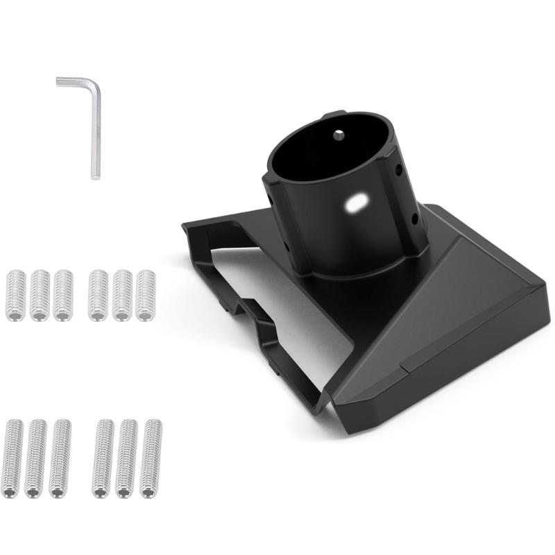 

Metal Pipe Adapter with Screws & Wrench Pipe Mount Adapter Kit Weather Resistant Roof Pipe Kickstand for Gen 3 1