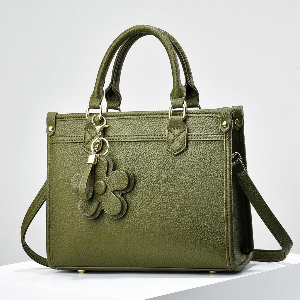Pu Large Capacity Handbag For Women With Zipper Closure For Daily Use