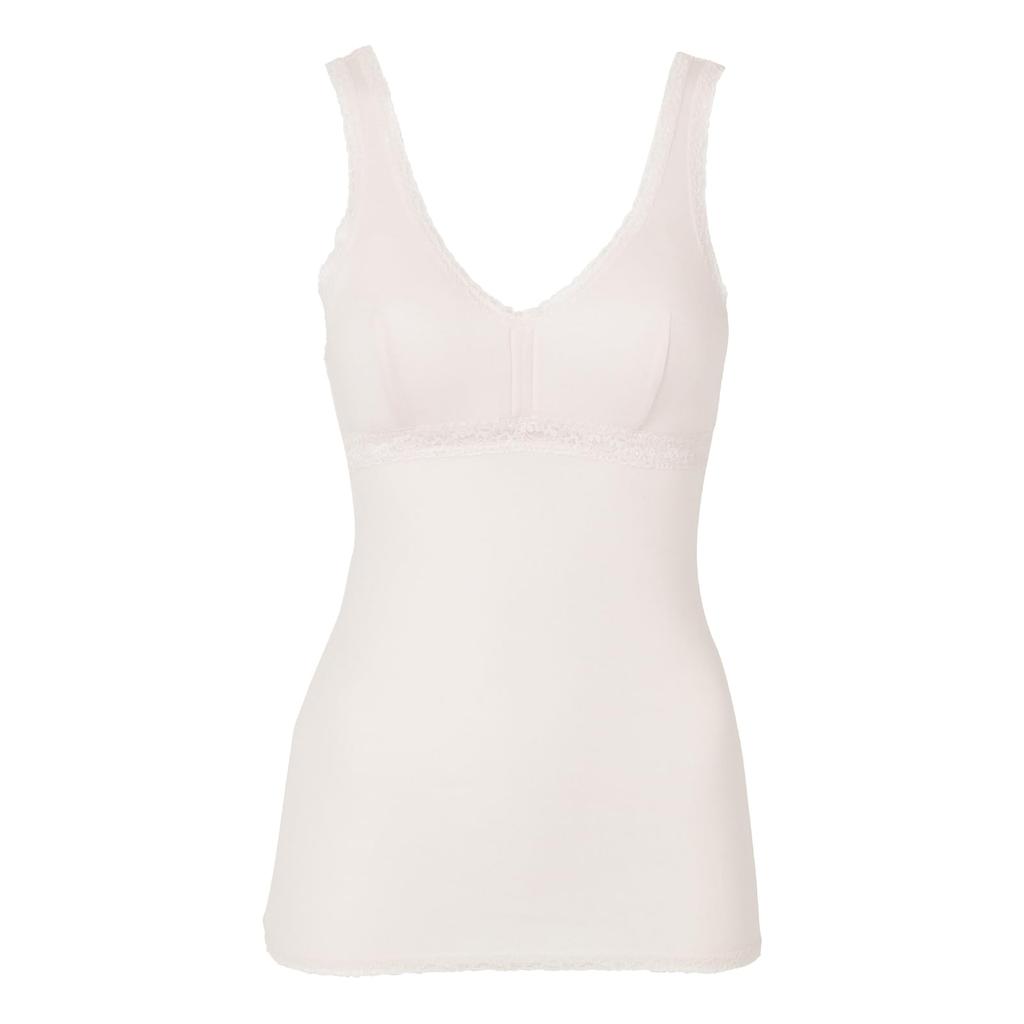 Atsugi 47401RS Cotton Tank Top with Made in Sweet Pink Women's 100% Cups, Japan, Wireless,