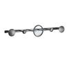 Gun Gray Creative Bathroom Coat Rack Hooks Wall-mounted Brushed Gold Brass Bedroom Circle Hanger Bathroom Accessories Chrome