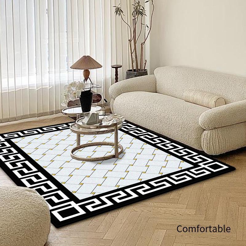 Modern Simple Style Decoration Home Rug Antiskid Large Rugs for Living Room Soft Bedside Carpet Easy Clean Coffee Tables Mat
