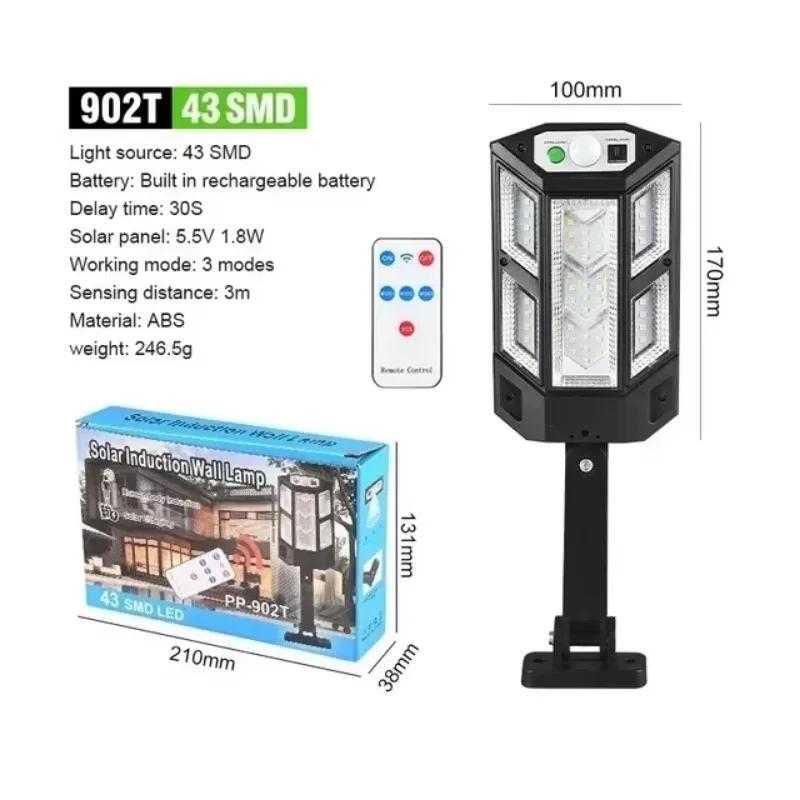 9900LM Solar LED Lights Outdoor Solar Lights Of Motion Sensor 3 Modes Waterproof IP65 Solar Garden Light Street Yard Lantern