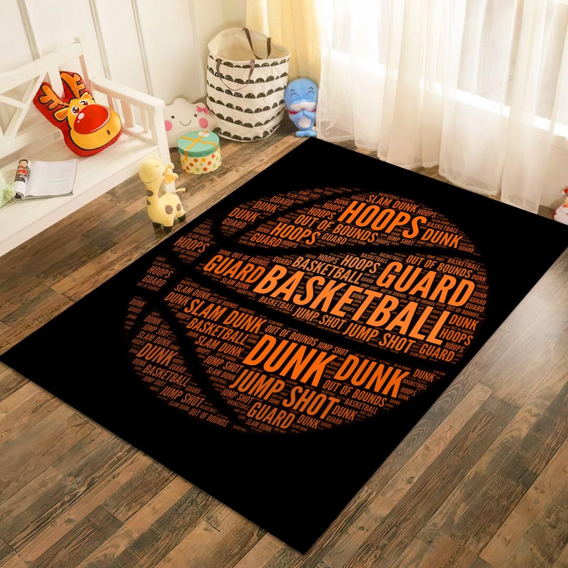 

Килимок з м’ячами Спортивний килимок, гольф, теніс, бейсбол, баскетбол, футбол, подарунок для неї/його, дитяча кімната Килимок для вітальні Килим для підлоги Підлітковий килимок 80x120cm