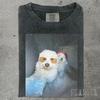 Maglietta Cane Barbone Figo con Occhiali da Sole | T-Shirt Foto Cane Retrò