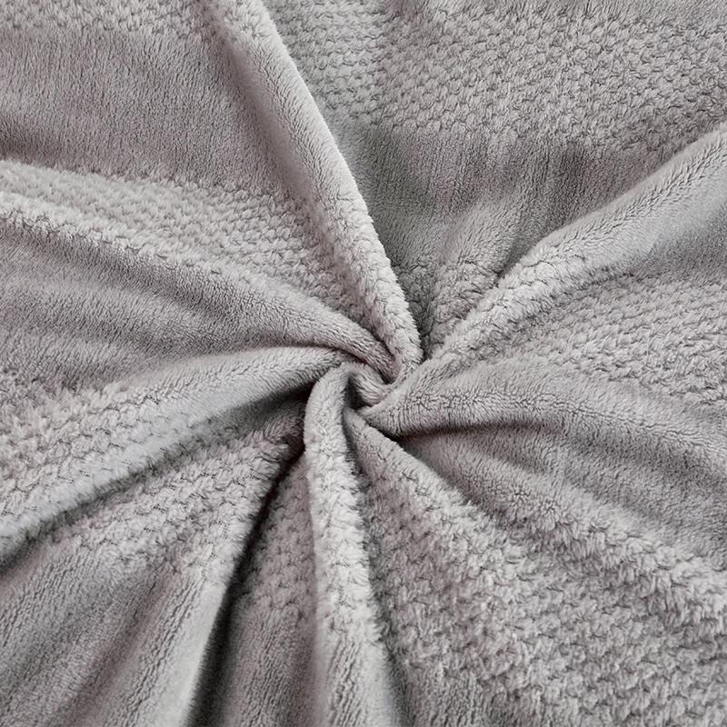 Microfiber Quilt Cover Coral Fleece Super Warm Winter Thick Duvet Cover 210g Queen King Size Double Sided Velvet Bedding Set