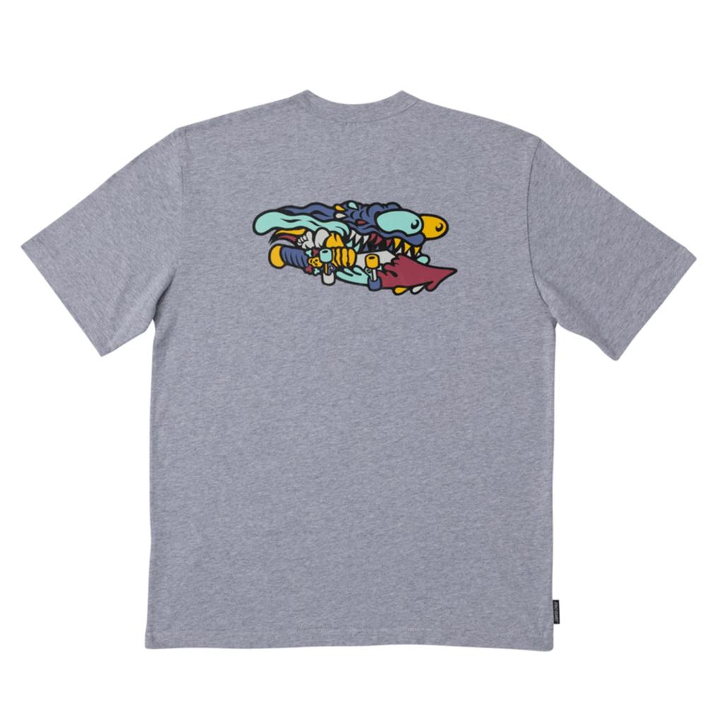 Santa Cruz Skateboards Shirt Meek Slasher Fusion Heather Grey