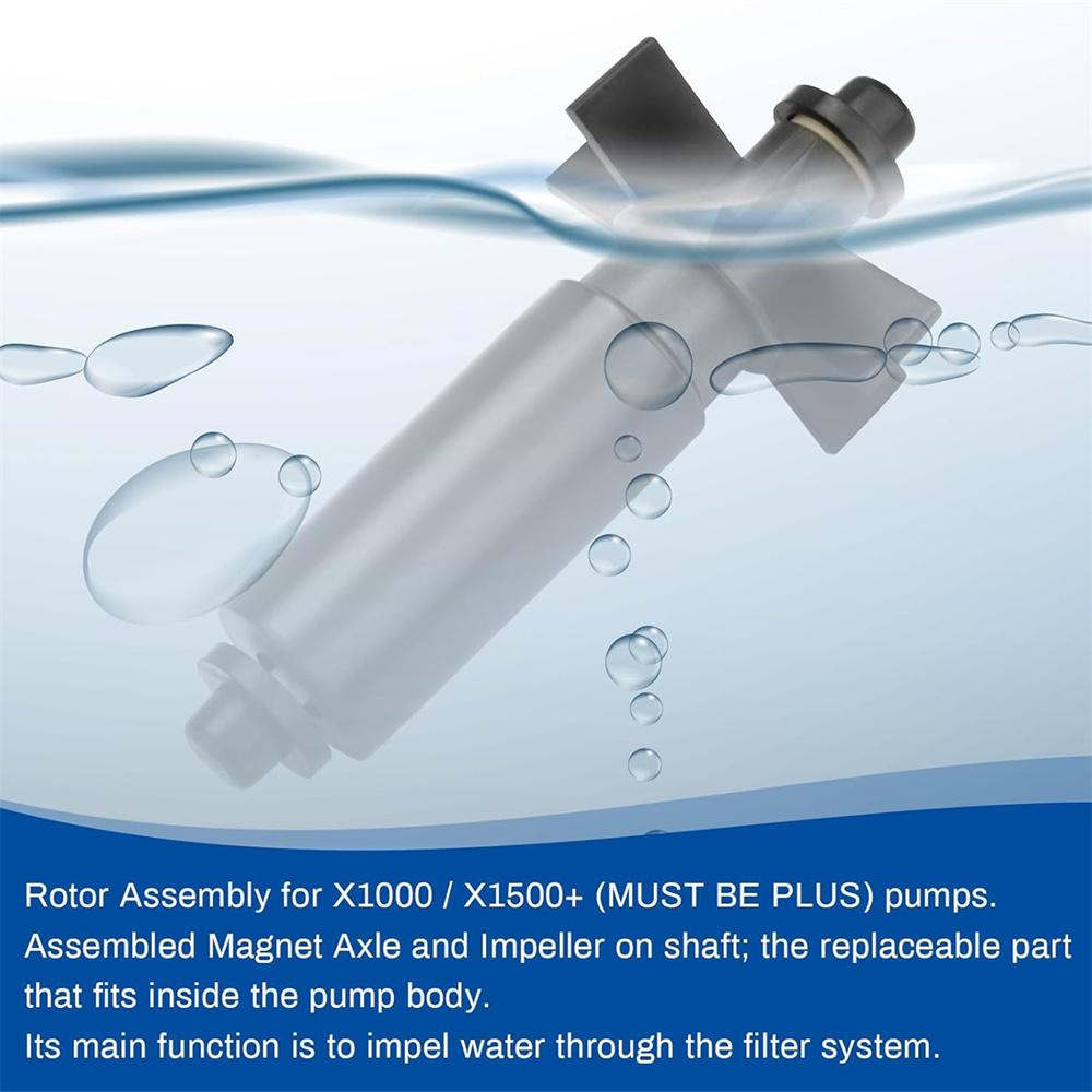 Rotor Impeller Shaft Assembly P580505050 For Summer Waves Pool Part Sfx1000 1500