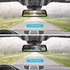 Mirror Dash Cam Dash Cam 9.66 Inch Rear View Mirror 1080P Front And Rear View Dual Cameras Durable