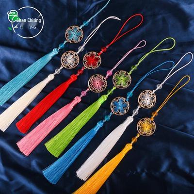 Full Bloom Round Moon Tassel DIY Handmade Hanfu Bag Pendant Cheongsam Ornament