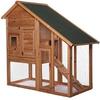 Wooden Stable - Dibea Rh10012 - Brown - for Children - Small Animal