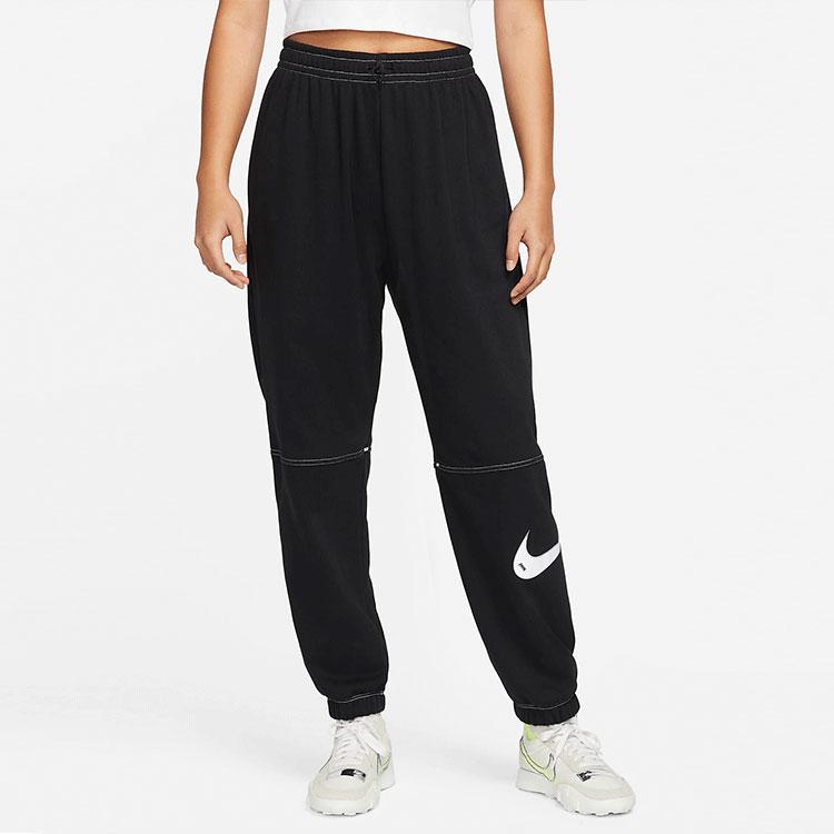 Nike Knitted Sweatpants Women's Black Moderate Cuffed Pants (Unisex) Knitted Sweatpants DM6206 010