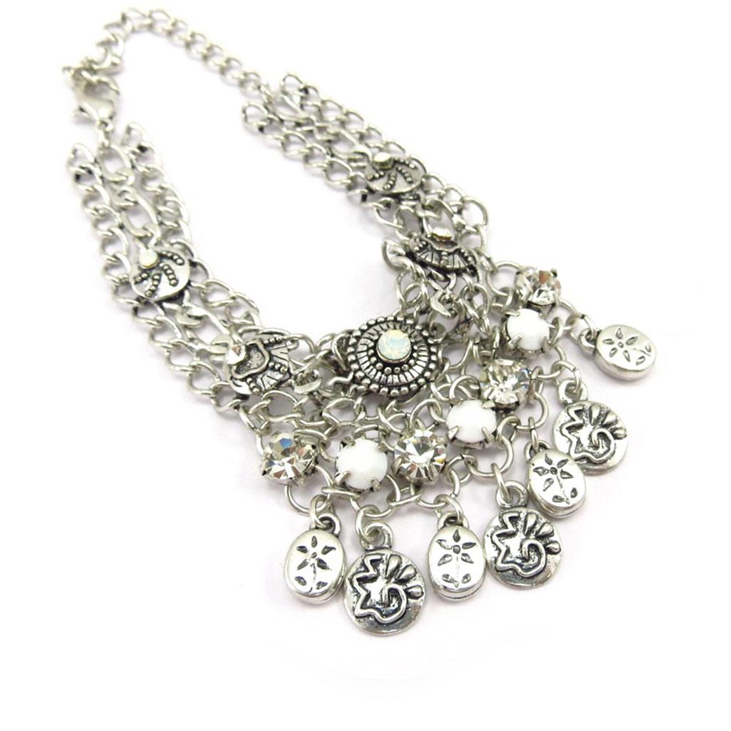 Les Trésors De Lily [D8413] - Designer-Armband „Memories of the Past“ Weiß