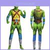 Disfraz Cosplay de las Tortugas Ninja Adolescentes con Tejido de Seda de Leche para Fiesta de Halloween