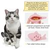 Interaktives Katzen-Puzzlespielzeug mit Leckerli-Ausgabefunktion Silikone Kauen Fischdesign Fördert Bewegung Mentale Stimulation