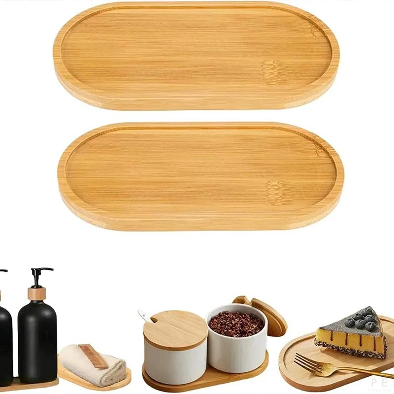 1pcs Large Ellipse18.5cm Mini Solid Wood Small Plate Children Whole Wooden Plate Wooden Plate Japanese Tableware Oval Tray