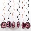 PVC Spiral Ornament Pendants for 18th, 30th, 60th Birthday Party Decorations