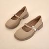 Soft Leather Mary Jane Shoes Flat Single Shoes Women's 2025 Summer New Two-wear Loafers with Skirts Small Leather Shoes Fashion