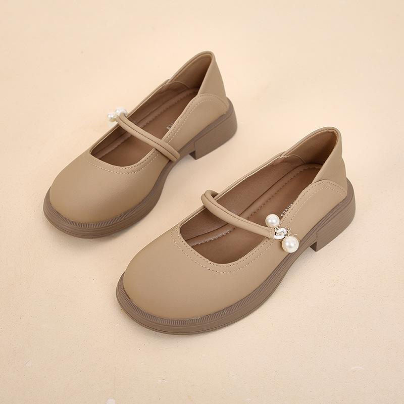 Weiche Leder Mary Jane Schuhe flache Einzelschuhe Damen 2025 Sommer neu Zwei-Wege Slipper mit Röcken kleine Lederschuhe Mode