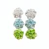 Jewelry Accessories Resin Flower Earrings Set Vacation Style Sweet Stud Earrings  Summer Beach