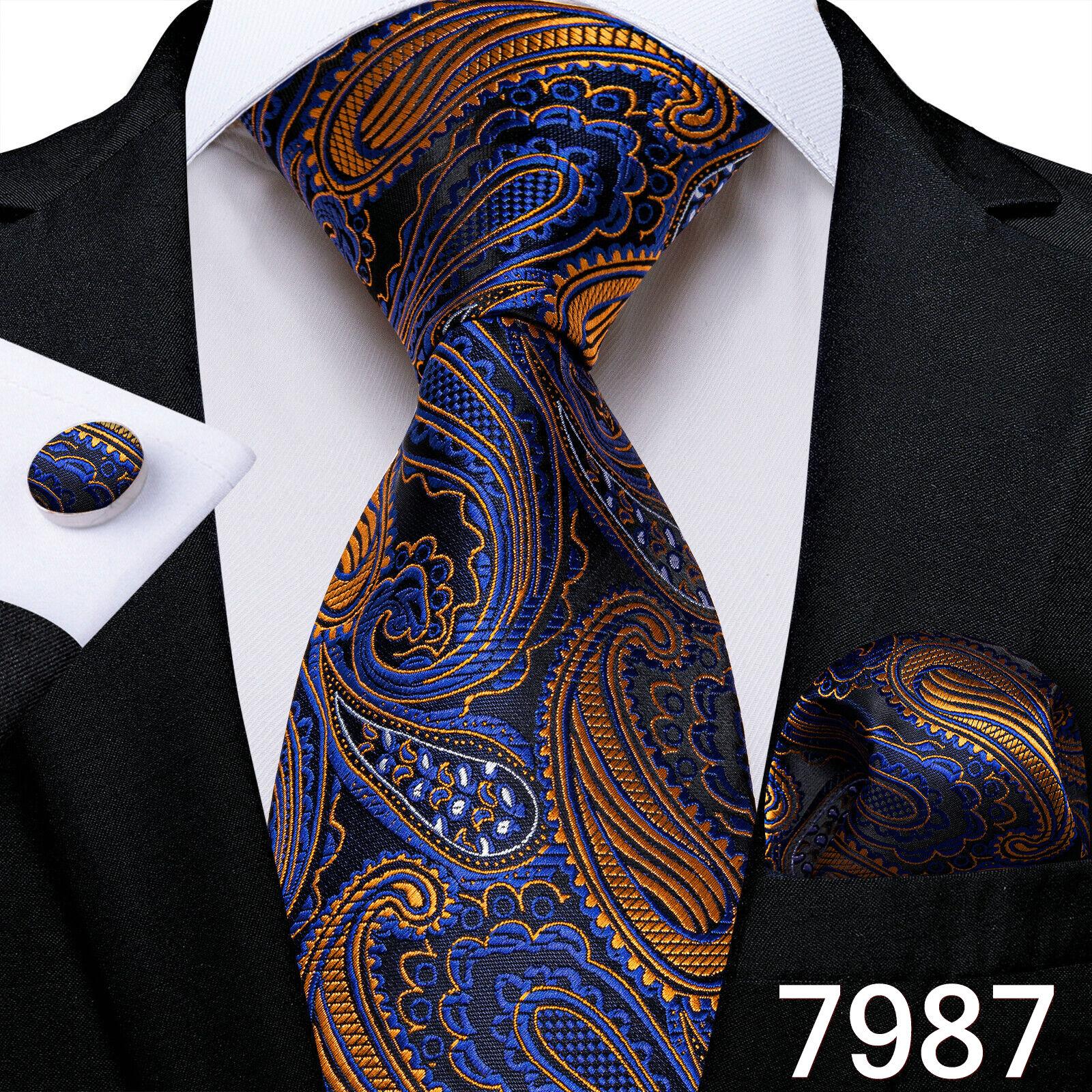 

Ділові чоловічі краватки в клітку. Офіційна шовкова краватка. Handky Cufflinks Set for Men Formal Tie Dibangu N-7987