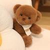 30cm Simulation New Scarf Bear Doll Stuffed Plush Toy Cartoon Anime Pillow for Children's Birthday Gift Cute and Fun Doll