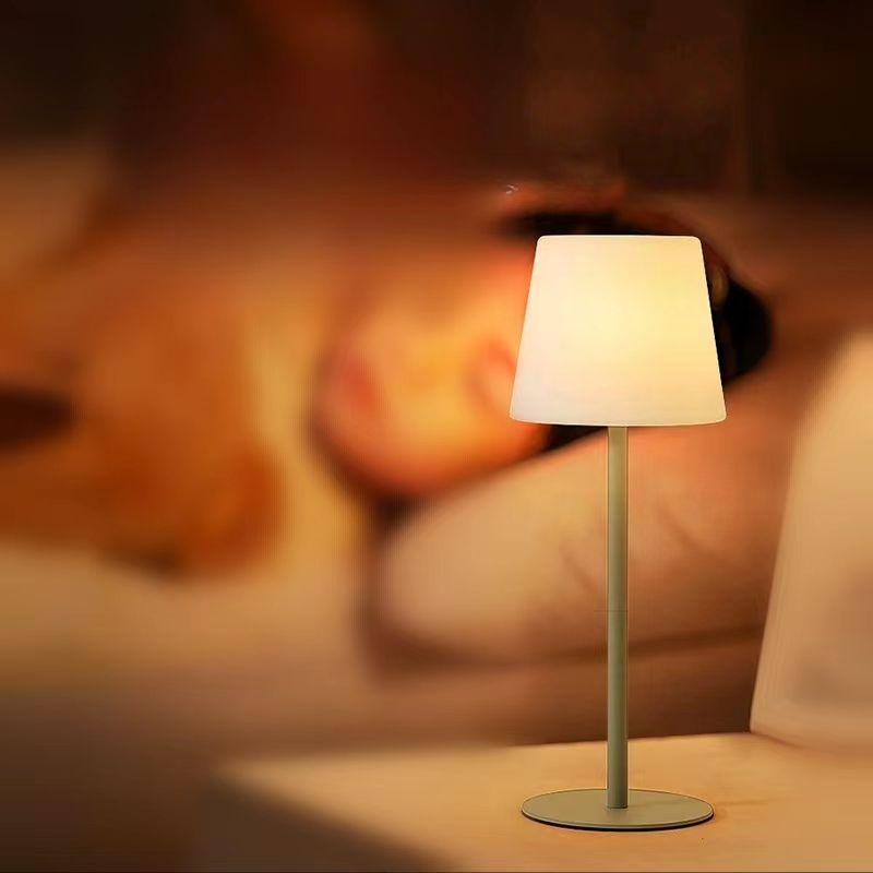 Explosive Bedroom Bedside Small Night Light PE Roller Charging Remote Control Creative Ins Atmosphere Small Table Lamp