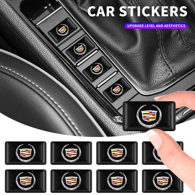 3D Epoxy Resin Emblem Stickers Decals Interior Accessories For Logo Escalade CTS ATS SRX XTS XT5 STS CT5 CT6 BLS XLR