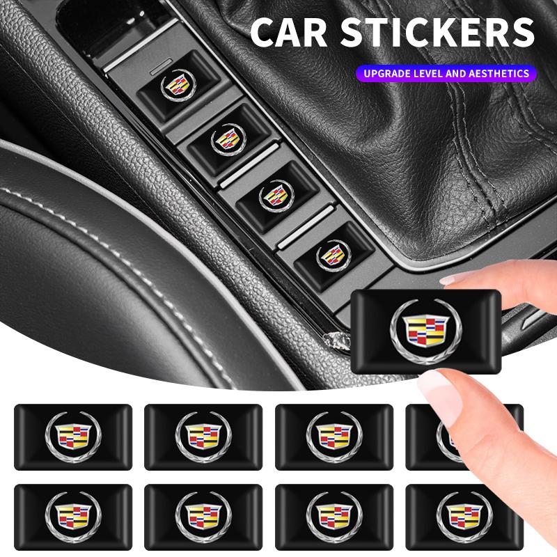 3D Epoxidharz Emblem Aufkleber Decals Innenraum Zubehör Für Cadillac Logo Escalade CTS ATS SRX XTS XT5 STS CT5 CT6 BLS XLR