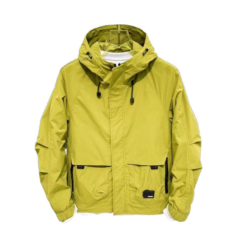Vestes, Vestes pour hommes de style japonais nouveau printemps et automne, Vêtements de travail de marque tendance, Hauts amples d'extérieur pour hommes