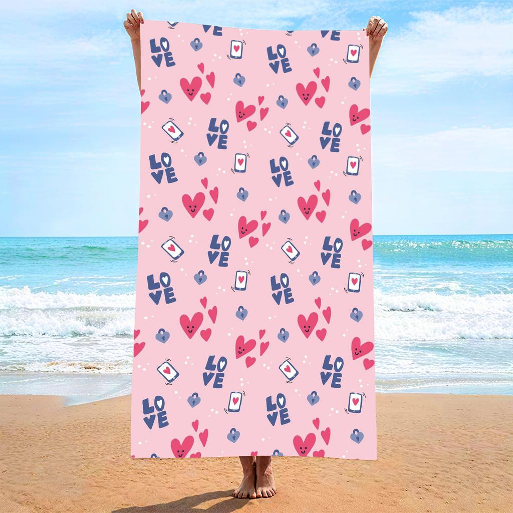 Microfiber Beach Towel Printed Beach Towel Absorbent Beach Towel 2026