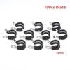 10Pcs Stainless Steel Cable Clamp 6-20mm Insulated Wire Hose Mounting Clip for Off-Road Vehicle Wiring Plumbing Repairs