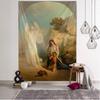 Blanket Art Hanging At Home Living Room Bedroom  Decor Vintage Mural Plaster Angels and Demons Wall Tapestry