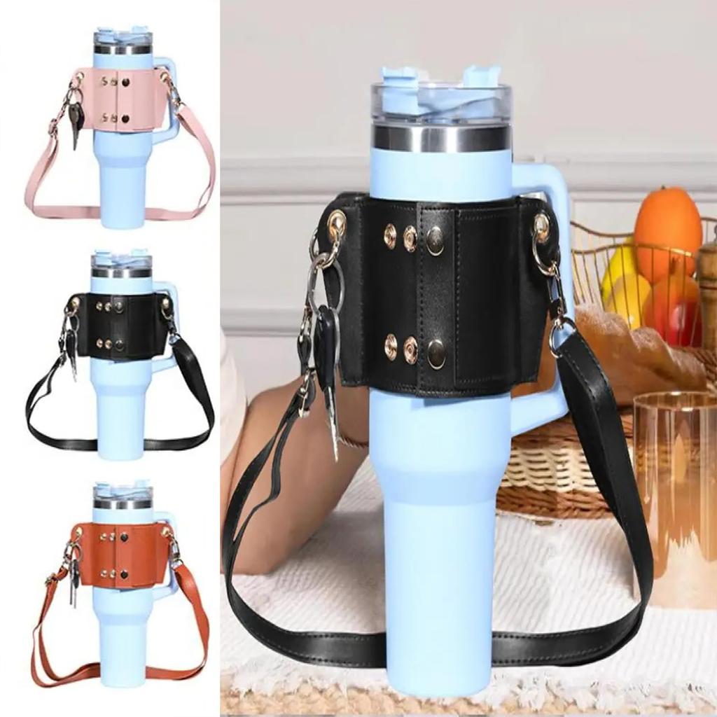 Water Bottle Holder Adjustable Carrier Strap 40oz Cup Accessories Credit Card Holderm