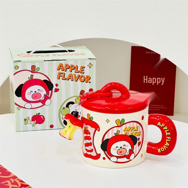 Cute Cartoon Animal Apple Mug