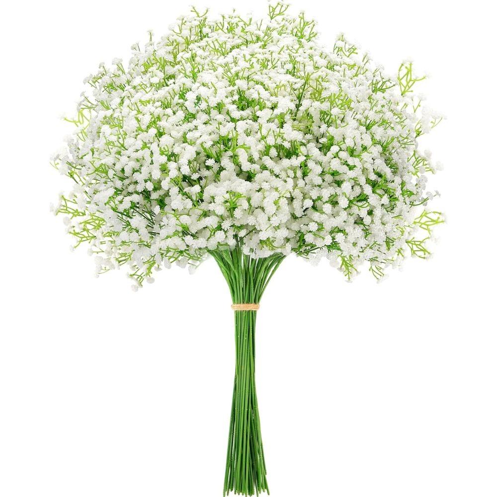 5/10Pcs Artificial Flowers Plastic Home Decor Bride Bouquet for Wedding Party Garden Decoration Baby's Breath DIY Fake Flowers