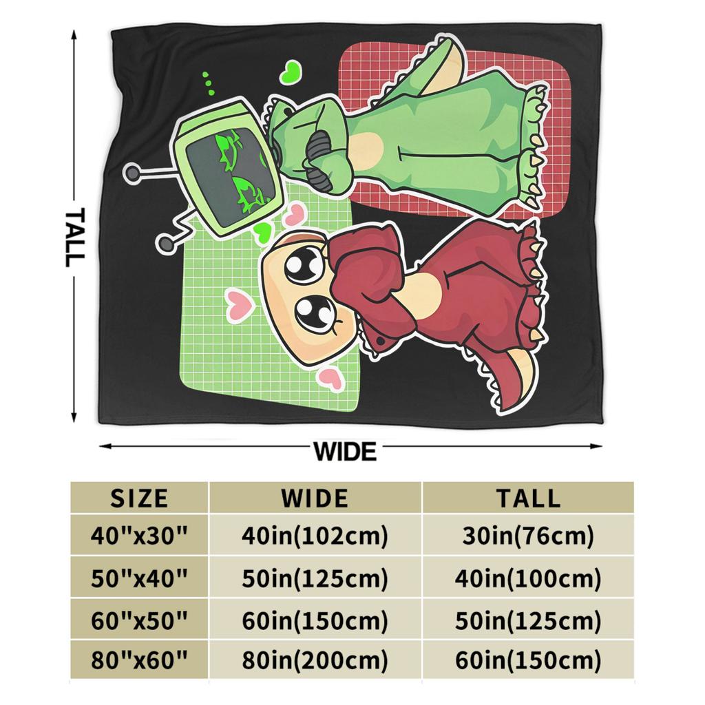 Dandys World Vee And Shelly Fleece Throw Blankets Catoon Blankets for Bedding Bedroom Lightweight Bed Rug