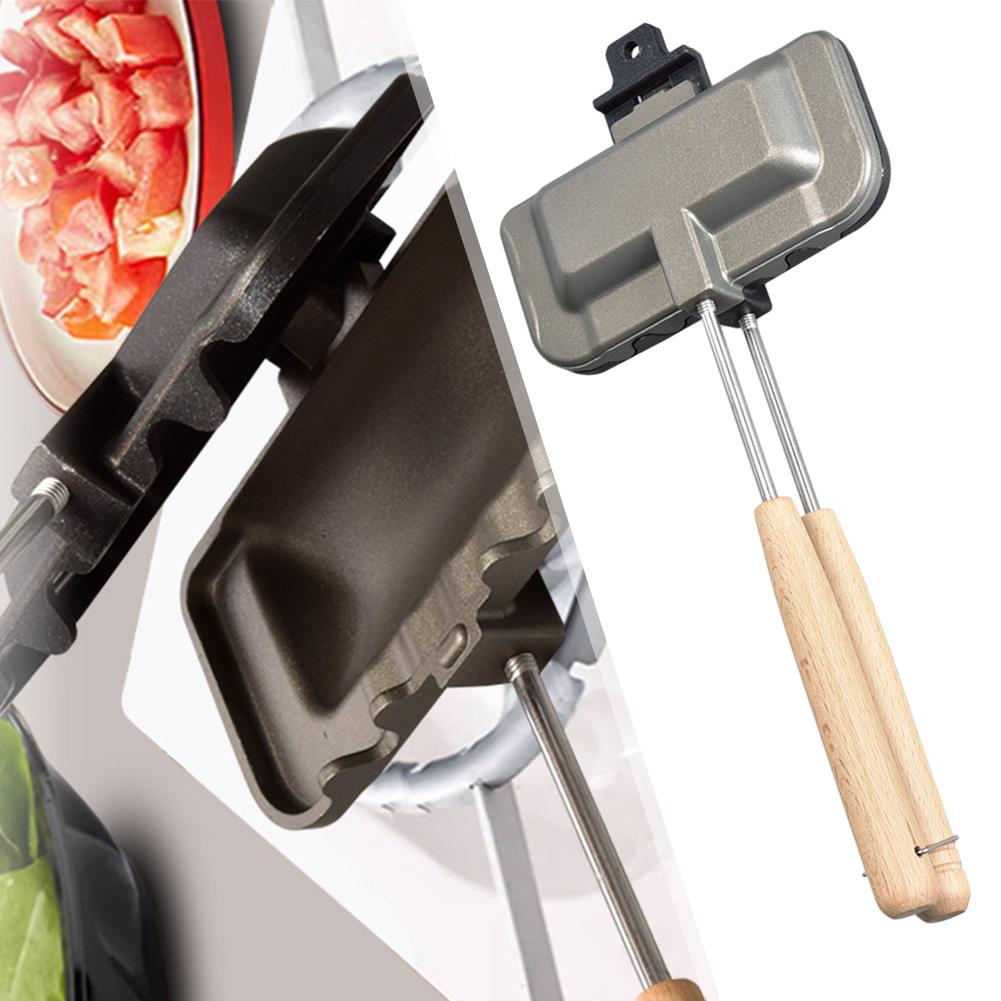 Hot Dog Toaster Non Stick Aluminum Alloy Bread Toast Breakfast Machine Sandwich Maker Waffle Pancake Baking Barbecue Oven Mold