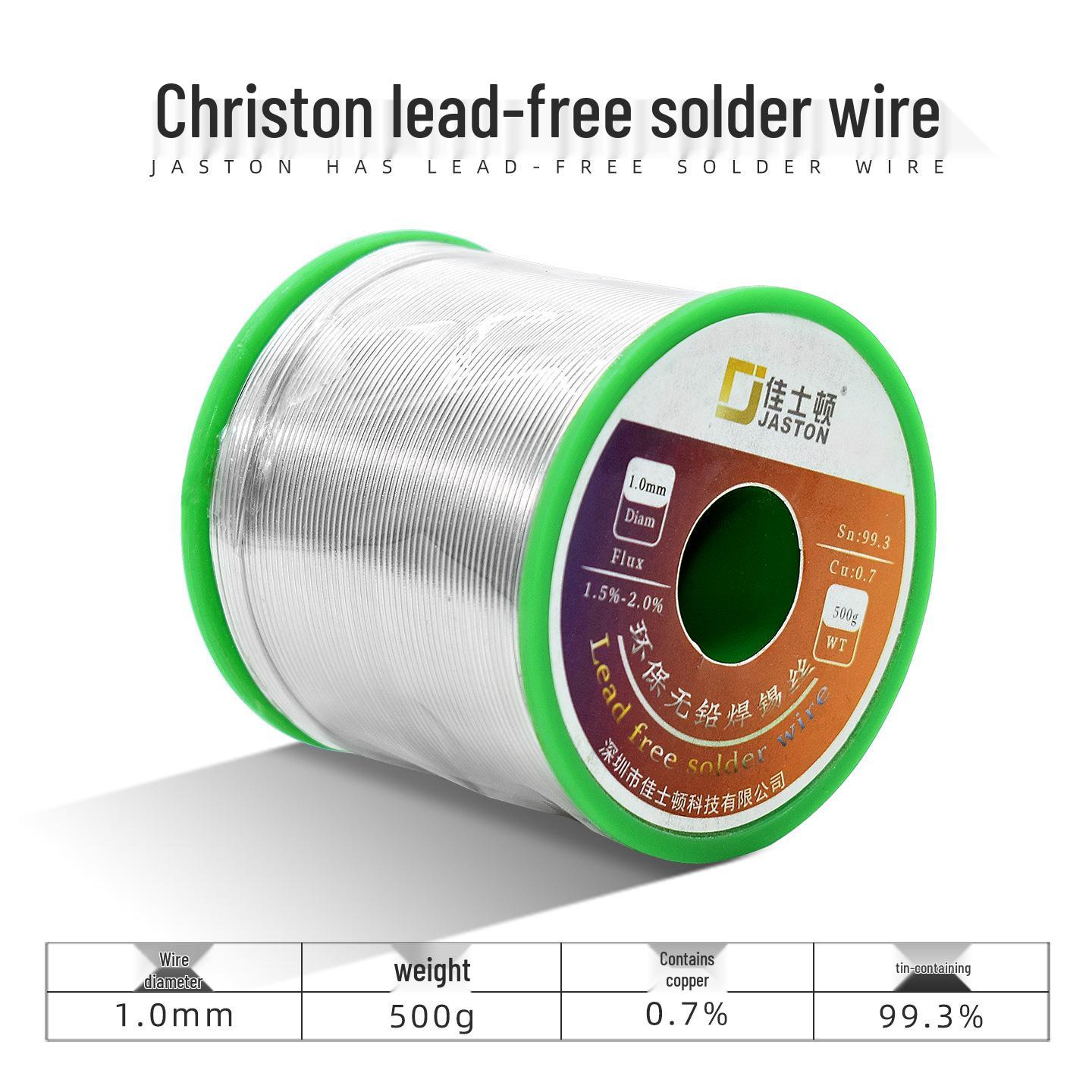 

Christon Lead-Free Rosin Core Solder Wire - No-Clean, Easy-to-Use for Soldering Iron and Tin.