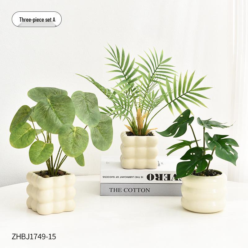 Artificial Flower Arrangement for Home or Office Décor: Living Room, Bedroom, Dining Table & Bonsai-Inspired