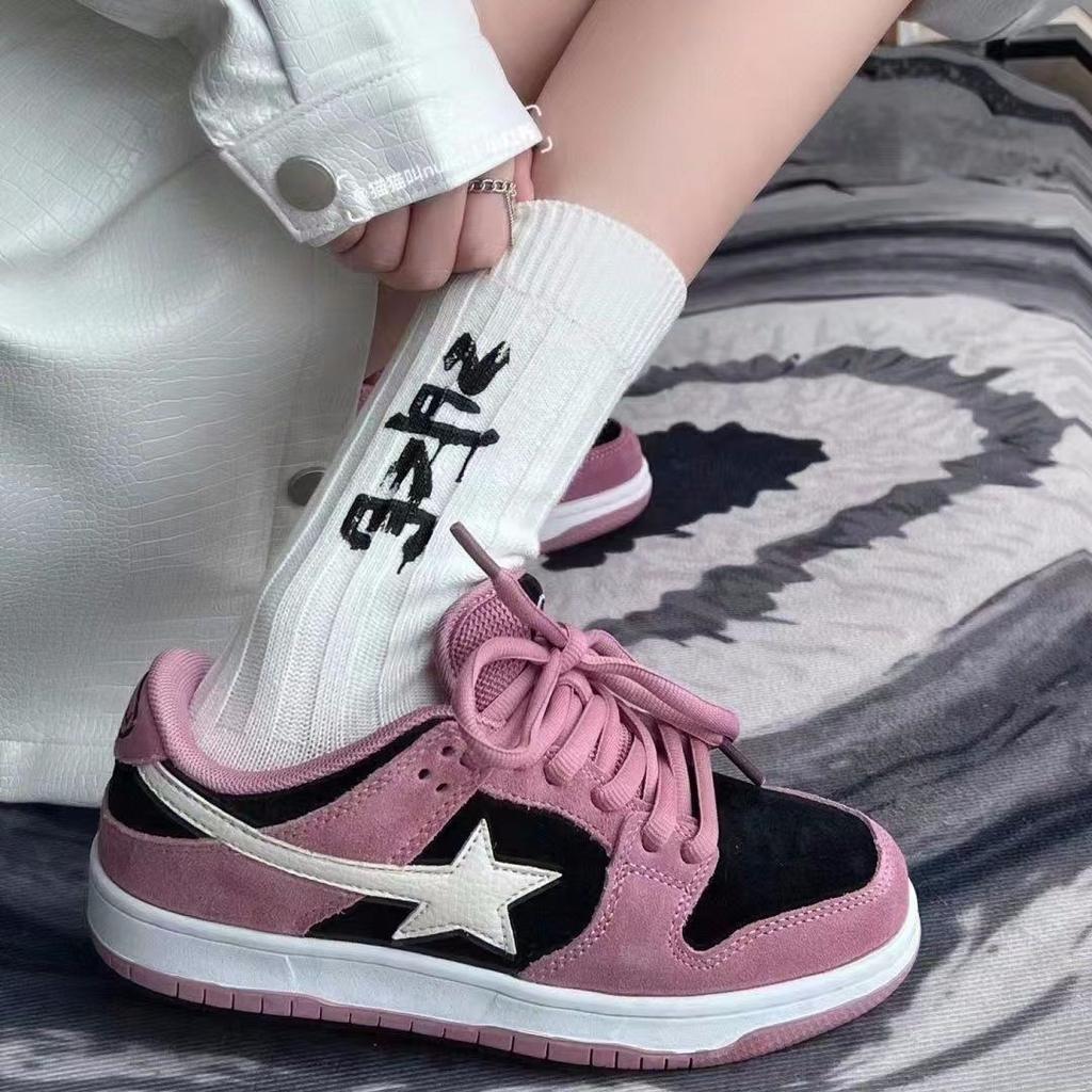 Casual women's shoes Casual versatile thick-soled junior high school students niche stars National board women's shoes