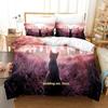 Simpatico Set Biancheria da Letto Artistico Gatto Singolo Piazza e Mezza Matrimoniale Queen King Set Letto Camera da Letto Adulti Bambini Set Copripiumino Gatto Anime cama infantil