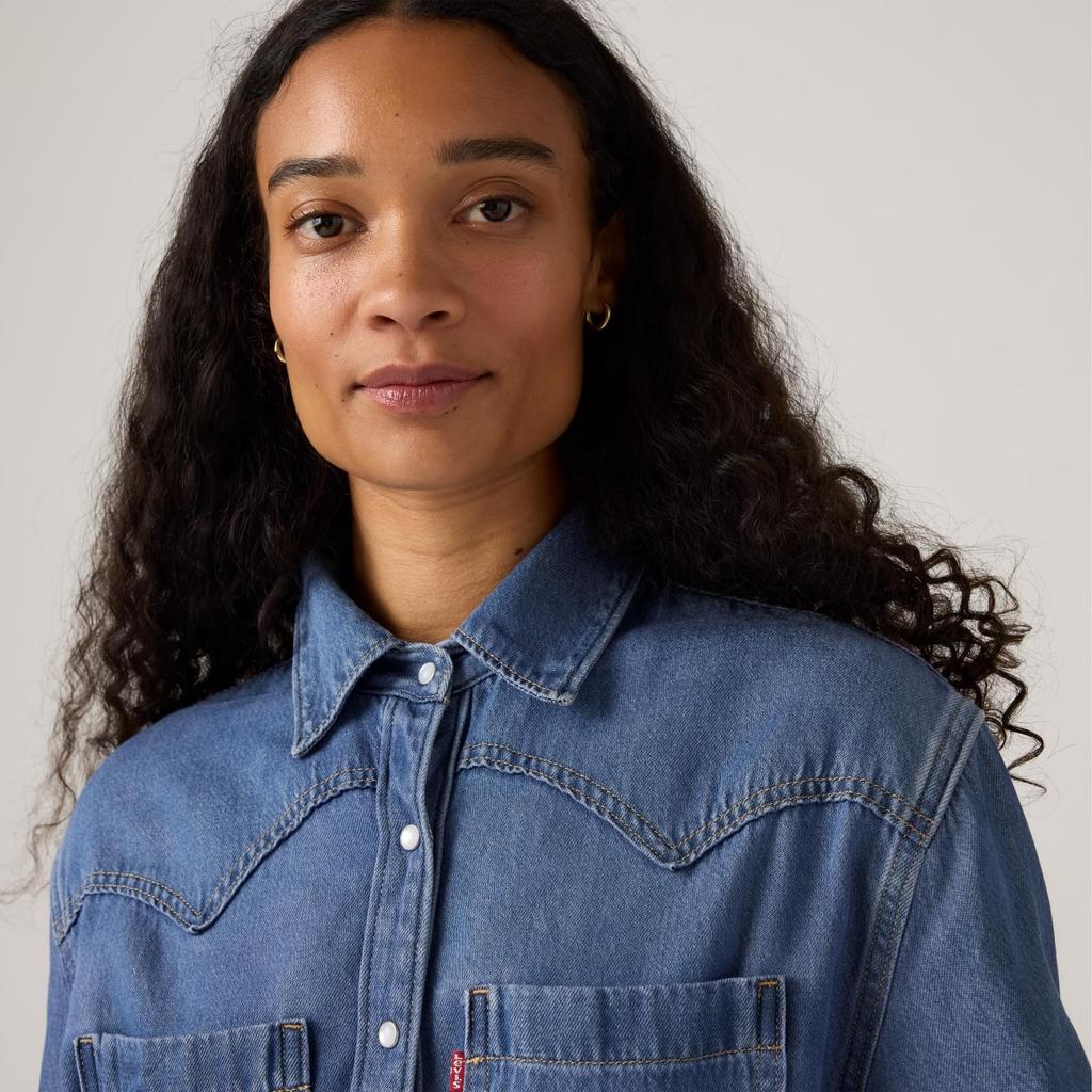 Levi's TEODORA Western Long Sleeve Women's A7244-0006 US XS