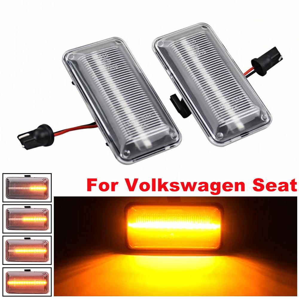 For VW Golf 2 3 Passat B3 Vento Jetta A2 A3 Seat Ibiza 2 Cordoba 1 LED Dynamic Side Marker Turn Signal Light Repeater Lamp