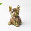 Modern Resin Dog Decor With Blue Lace Agate And Carnelian For Living Room Or Office Space