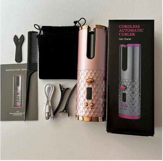 Unisex Wireless Auto Curling Iron - No-Scald, Effortless Styling Tool