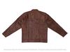 Handmade Men's Jacket Lambskin Brown Leather Racer Quilted Designer Biker Soft