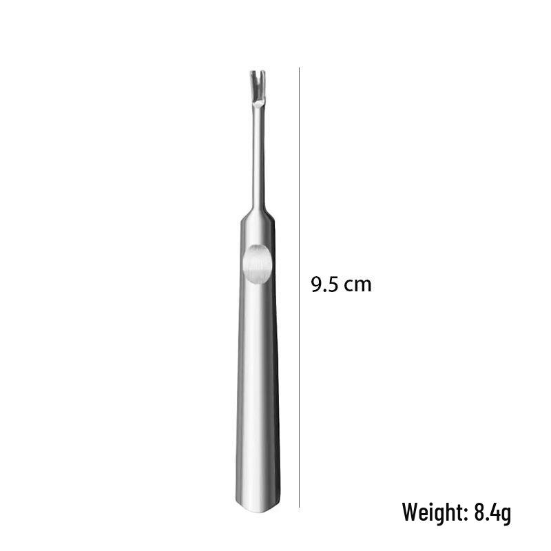 Stainless Steel Pedicure Knife Set: Dual-Headed Nail Pick with Razor, Foot File & Exfoliating Tool