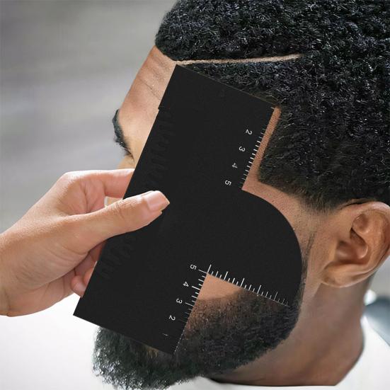 Hair Styling Template Color Enhancement Barber Card with Measurement Indicator Men Women Hairline Beard Lineup Guide Shaping Haircut Template