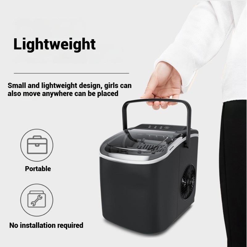 Household Automatic Self Cleaning Ice Maker Silent Operation Ice Making Machine Small Electric Ice Cube Maker